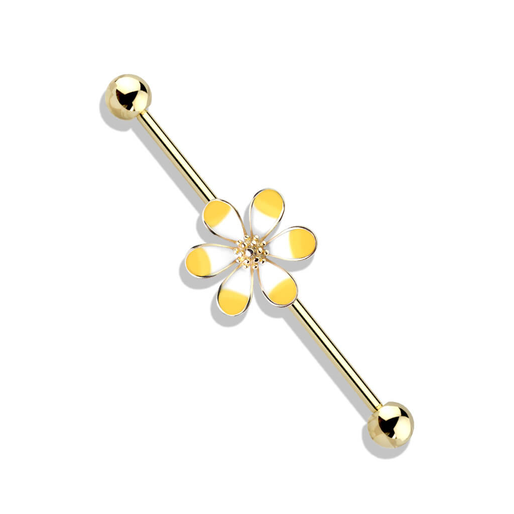 Industrial Barbell Flower Two Tone