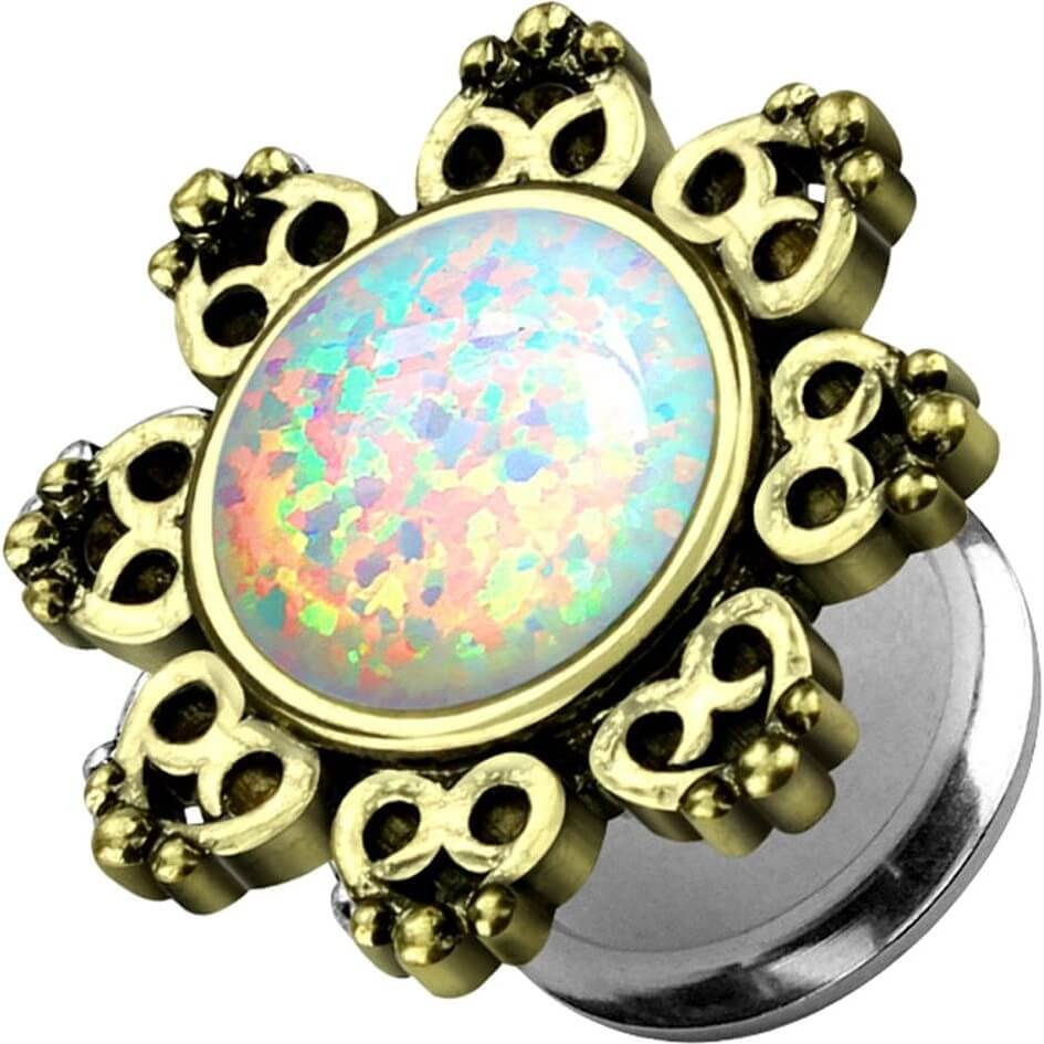 Plug Ópalo Flor de Loto