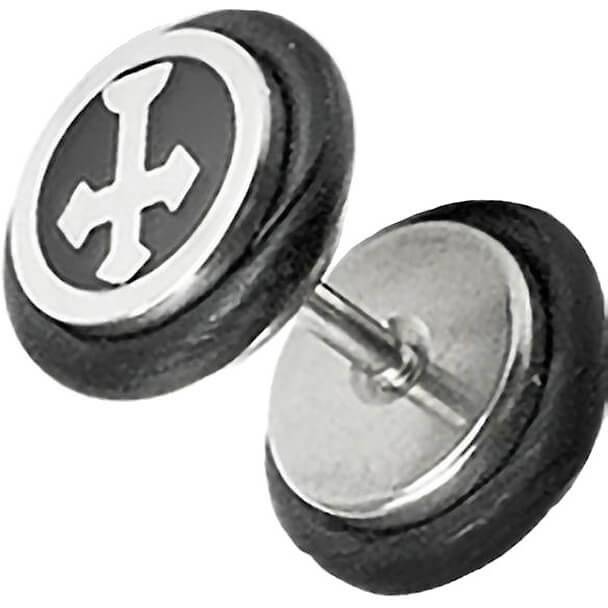 Plug falso Cruz de plata con junta tórica de silicona Rosca interna