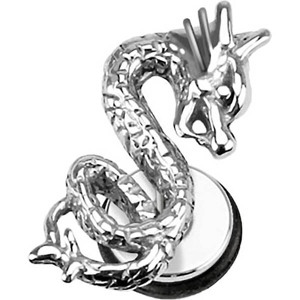 Plug falso Dragón Plata Rosca interna