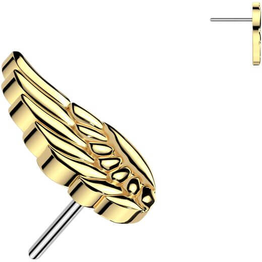 Titanium top angel wing Push-In