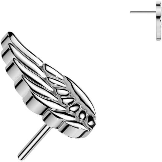 Titanium top angel wing Push-In