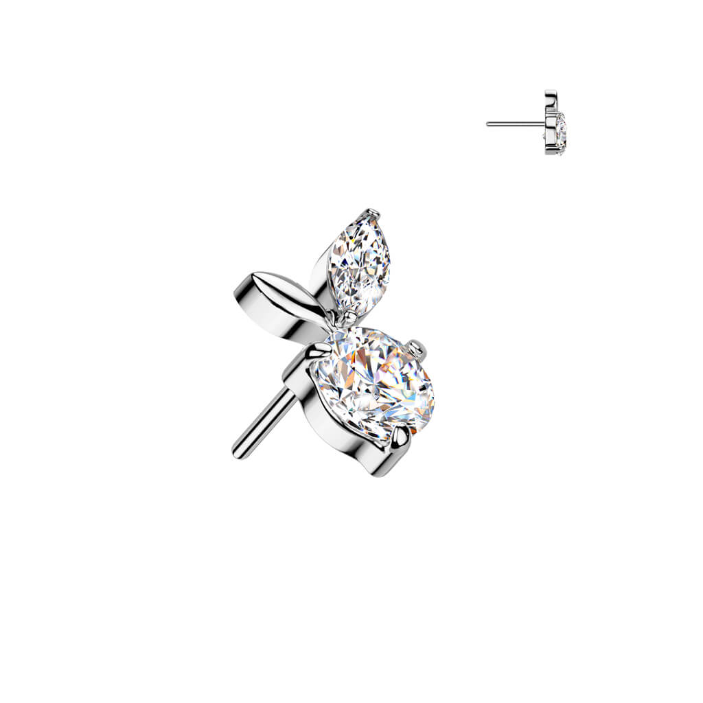 Titanium top leaves zirconia Push-In