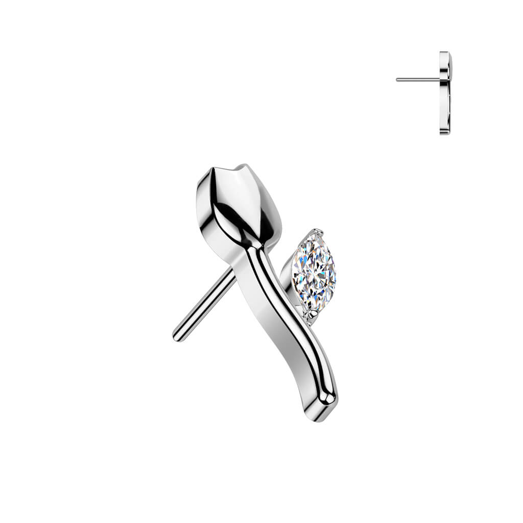 Titanium top tulip zirconia Push-In