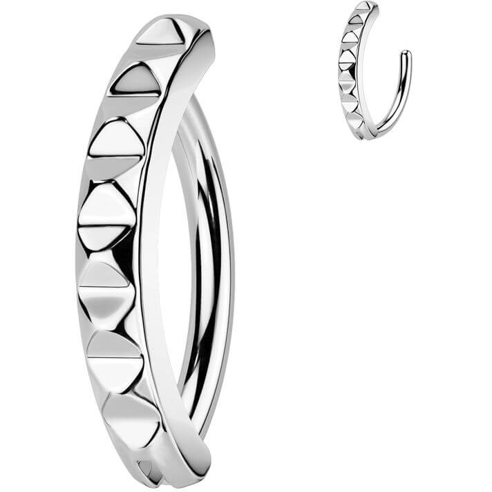 Belly Button Piercing pyramid cut Clicker