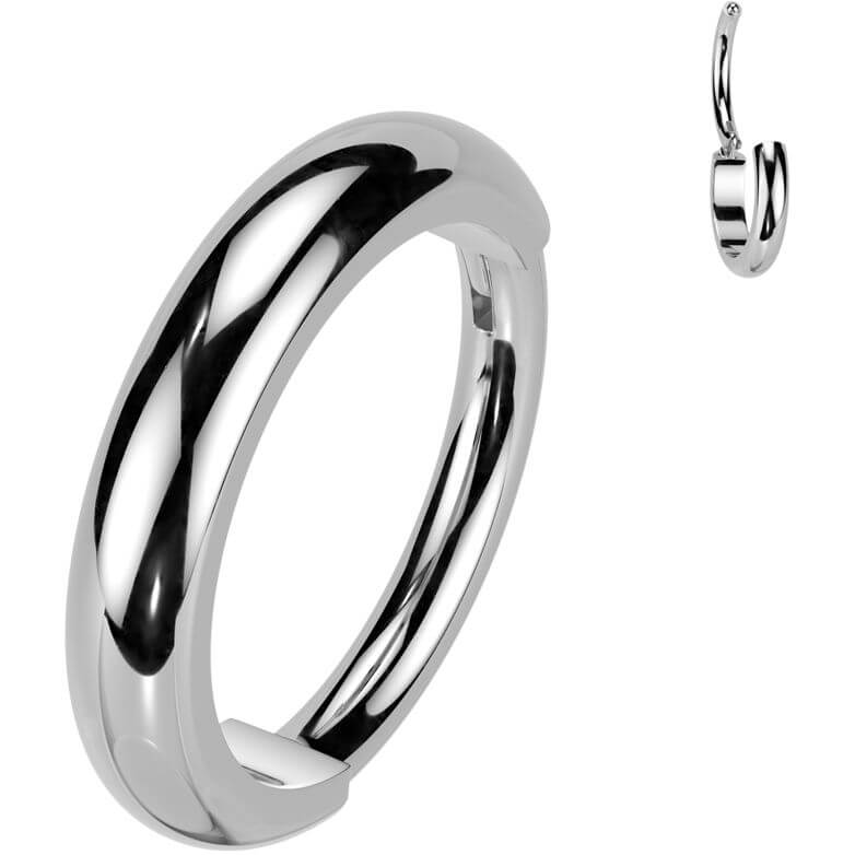 Titanium Ring 2mm wide dome surface Segment