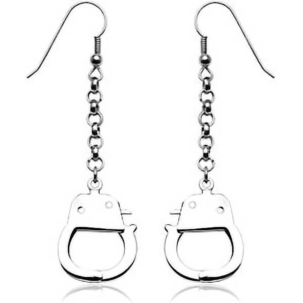 Manette pendenti argento