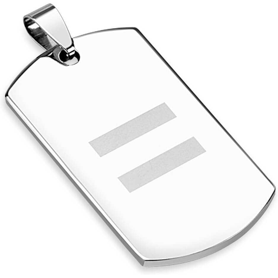Dog Tag Equality Silver