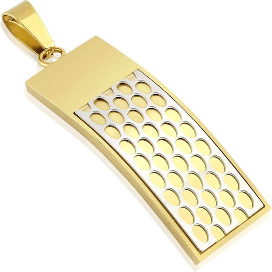 Barra de oro con panal de plata