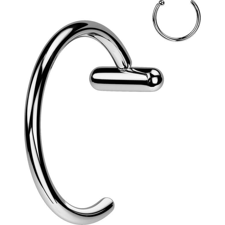 Titanium Nose Hoop Bar stopper