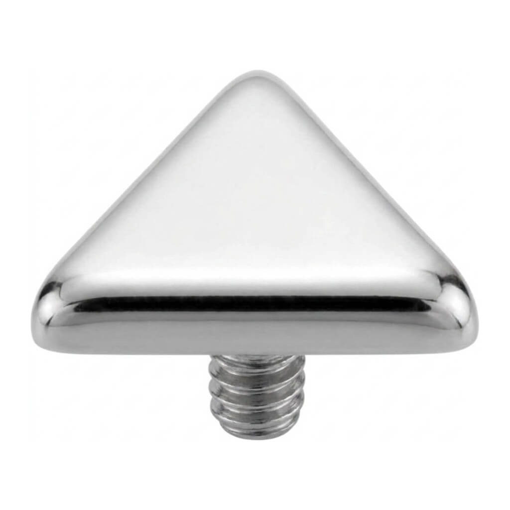 Titanium Top Triangle With Rounded Corners Internally Threaded