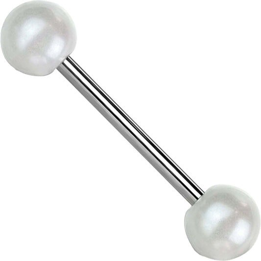 Barbell Acrylic Pearlish Ball