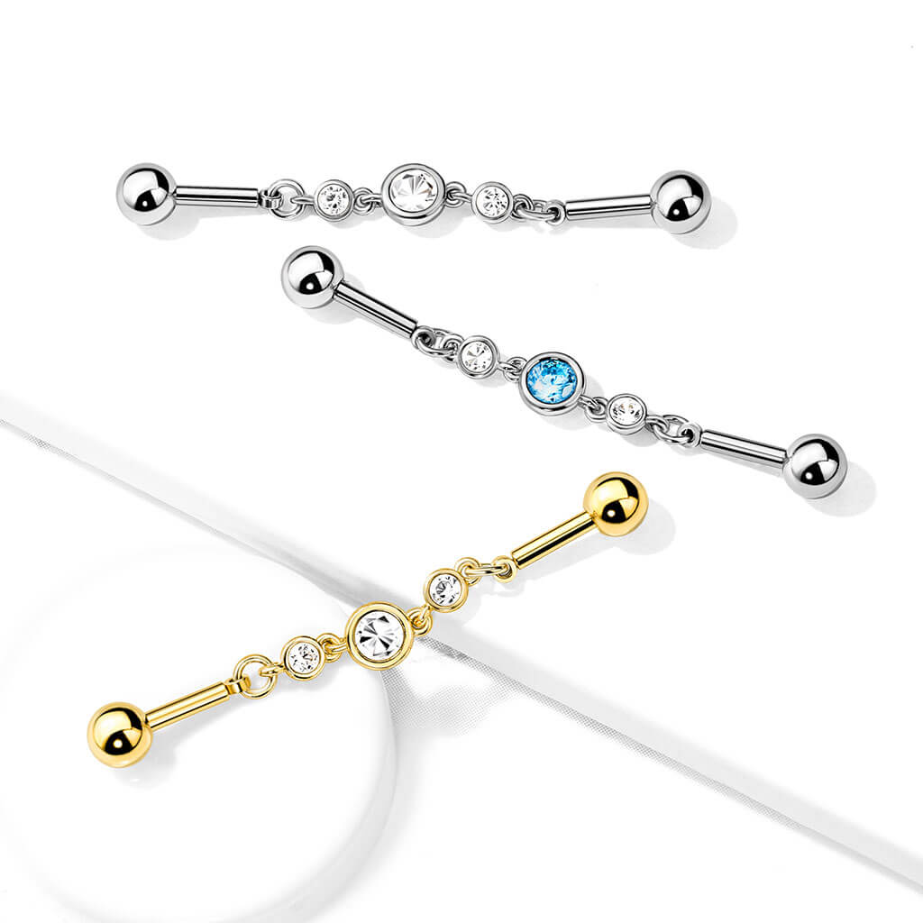 Industrial Barbell 3 Round Zirconia