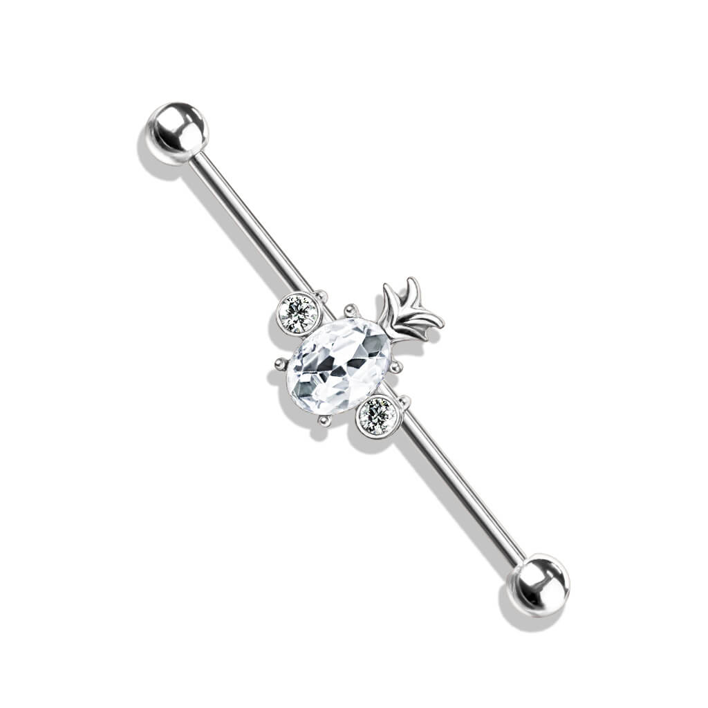 Industrial Barbell Pineapple Zirconia