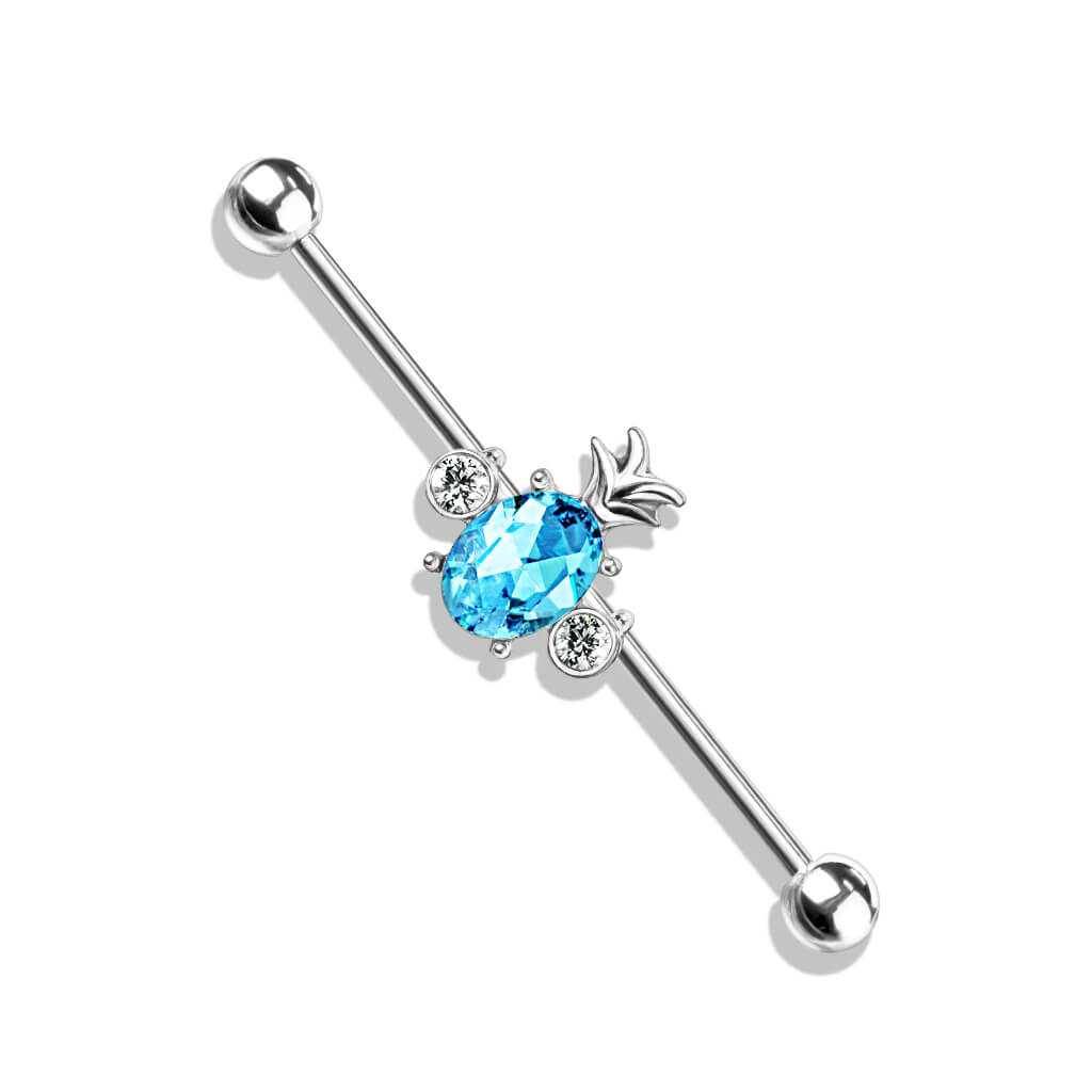 Industrial Barbell Pineapple Zirconia