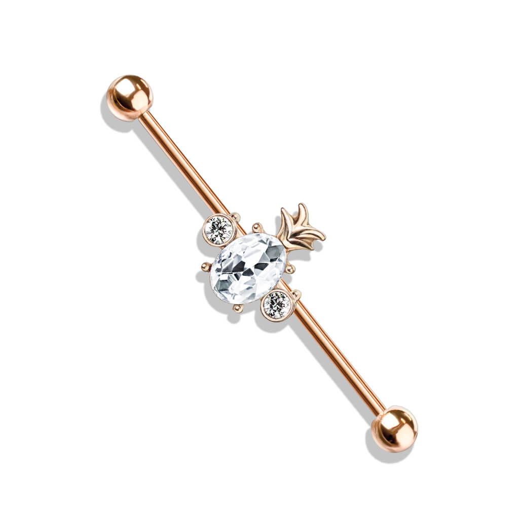 Industrial Barbell Pineapple Zirconia