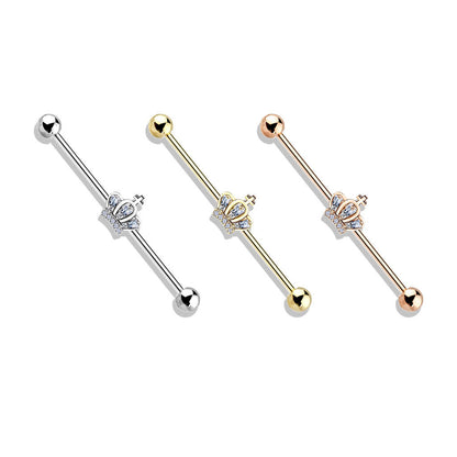 Industrial Barbell Crown Zirconia