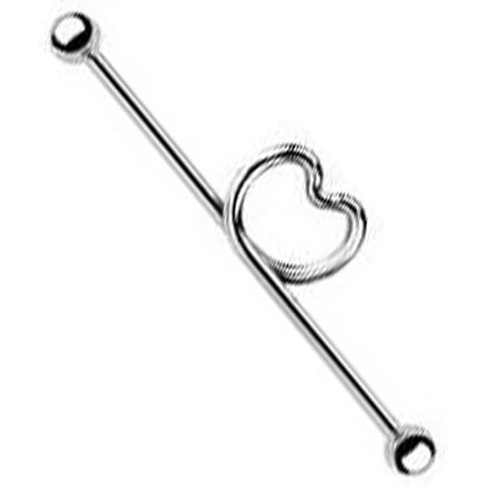 Barbell Industrial Corazón de Plata