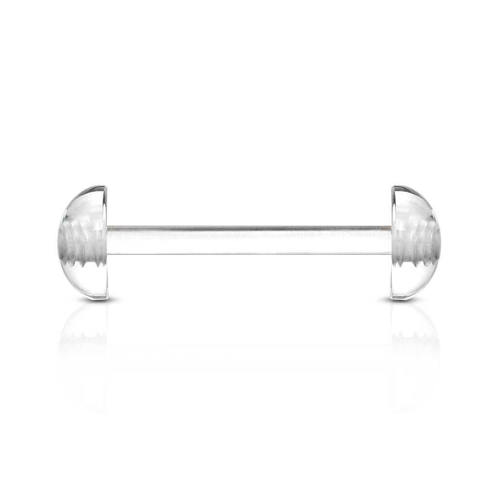 Acrylic Tongue Barbell Acrylic Dome