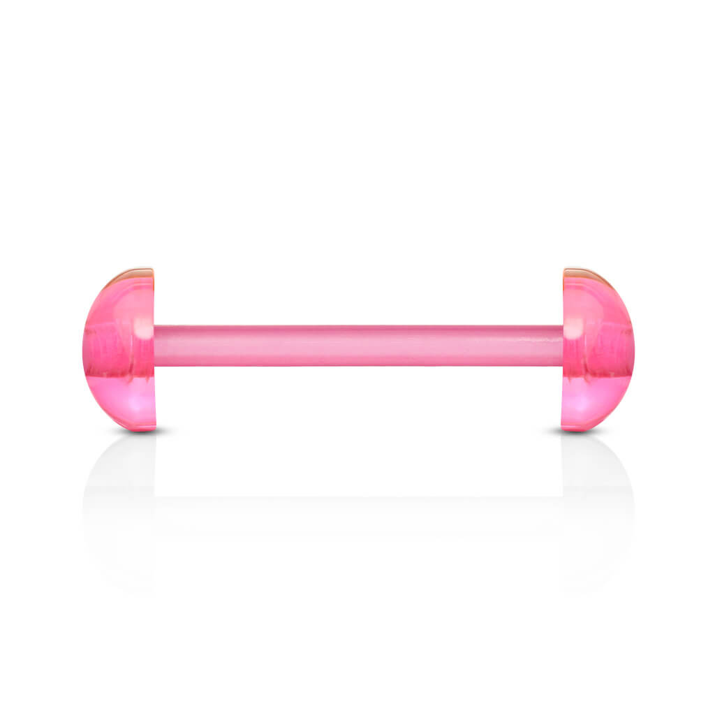 Acrylic Tongue Barbell Acrylic Dome