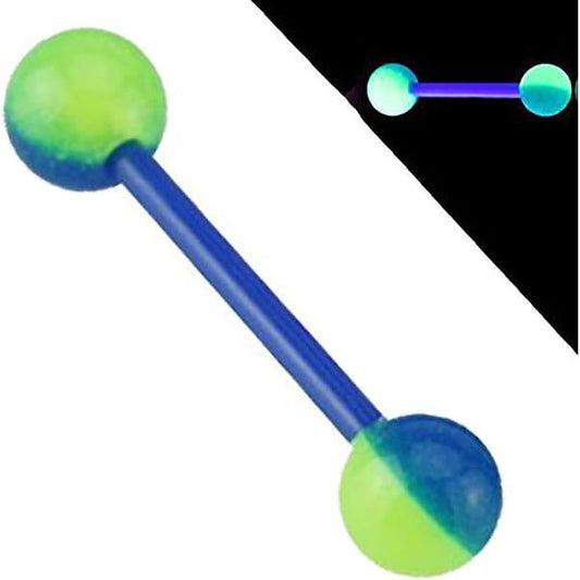 Acrílico Barbell Bola de acrílico bicolor Fosforescente