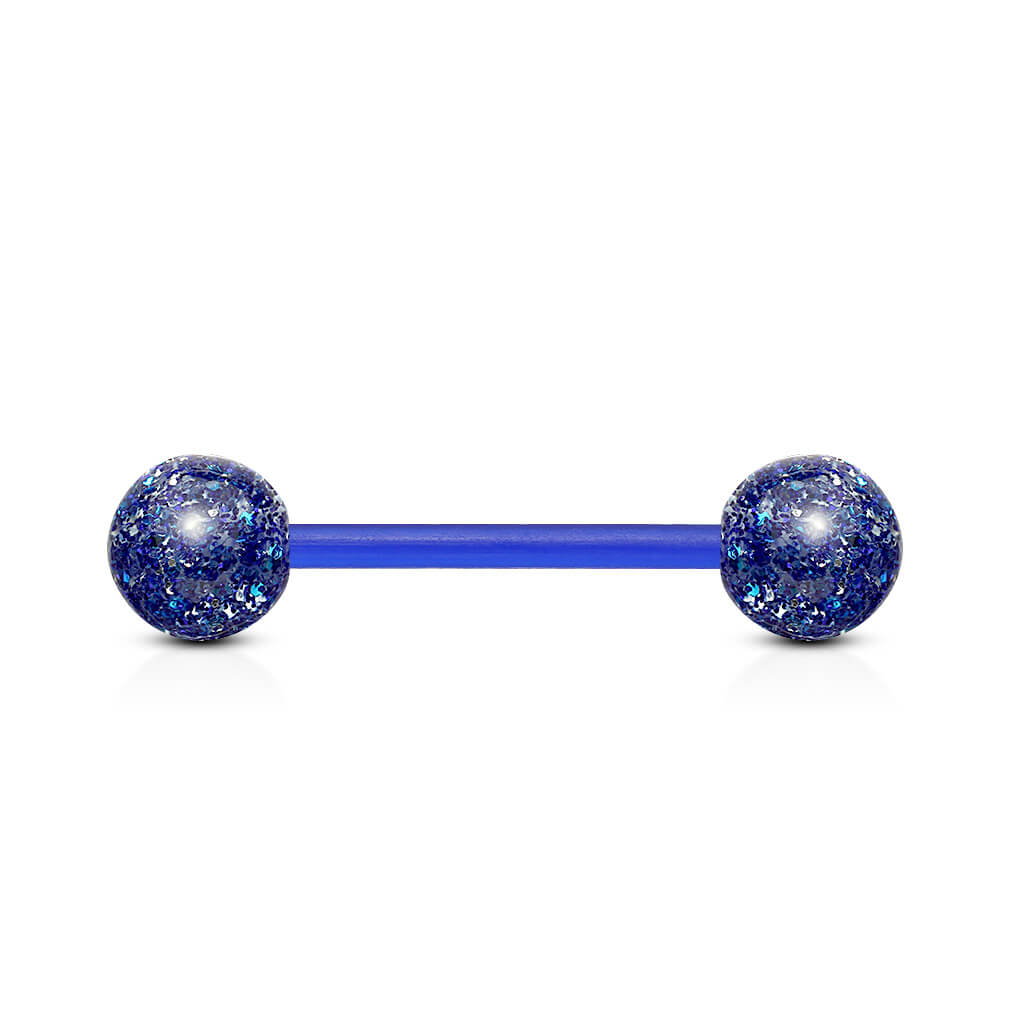 Barbell Acrylic Ultra Glitter Ball