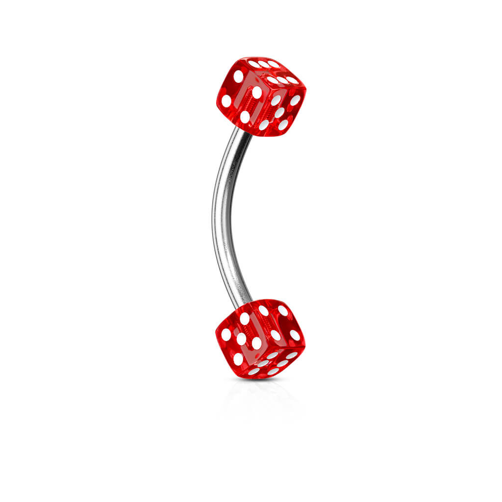 Eyebrow Piercing Acrylic Dice