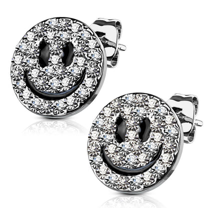 Bouton d'Oreille Smiley Zircone