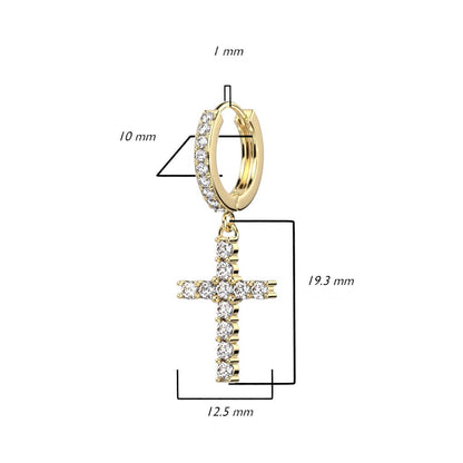 Croce di zirconi Clicker