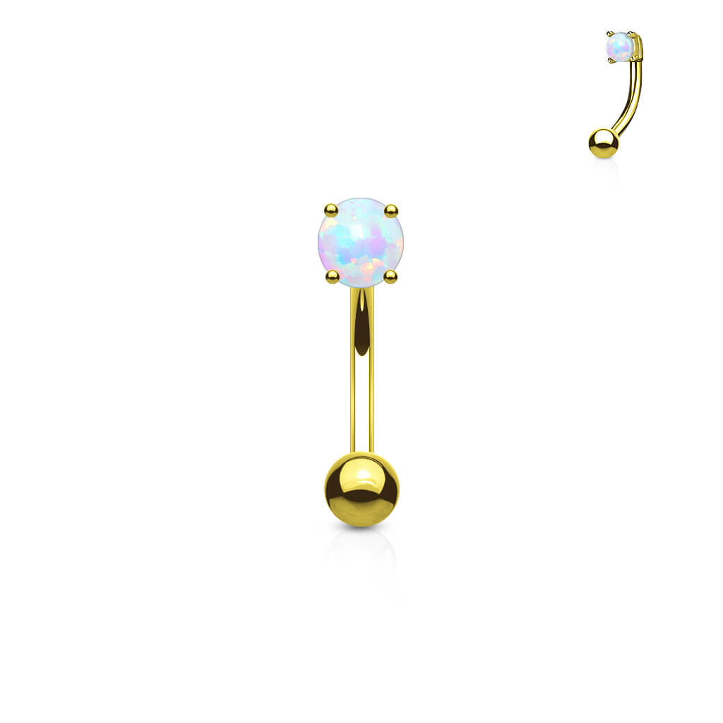 Augenbrauenpiercing Opal