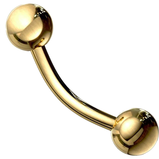 Piercing Sopracciglio Sfera Oro 