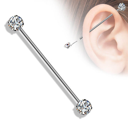 Industrial Barbell Zirconia Push-In