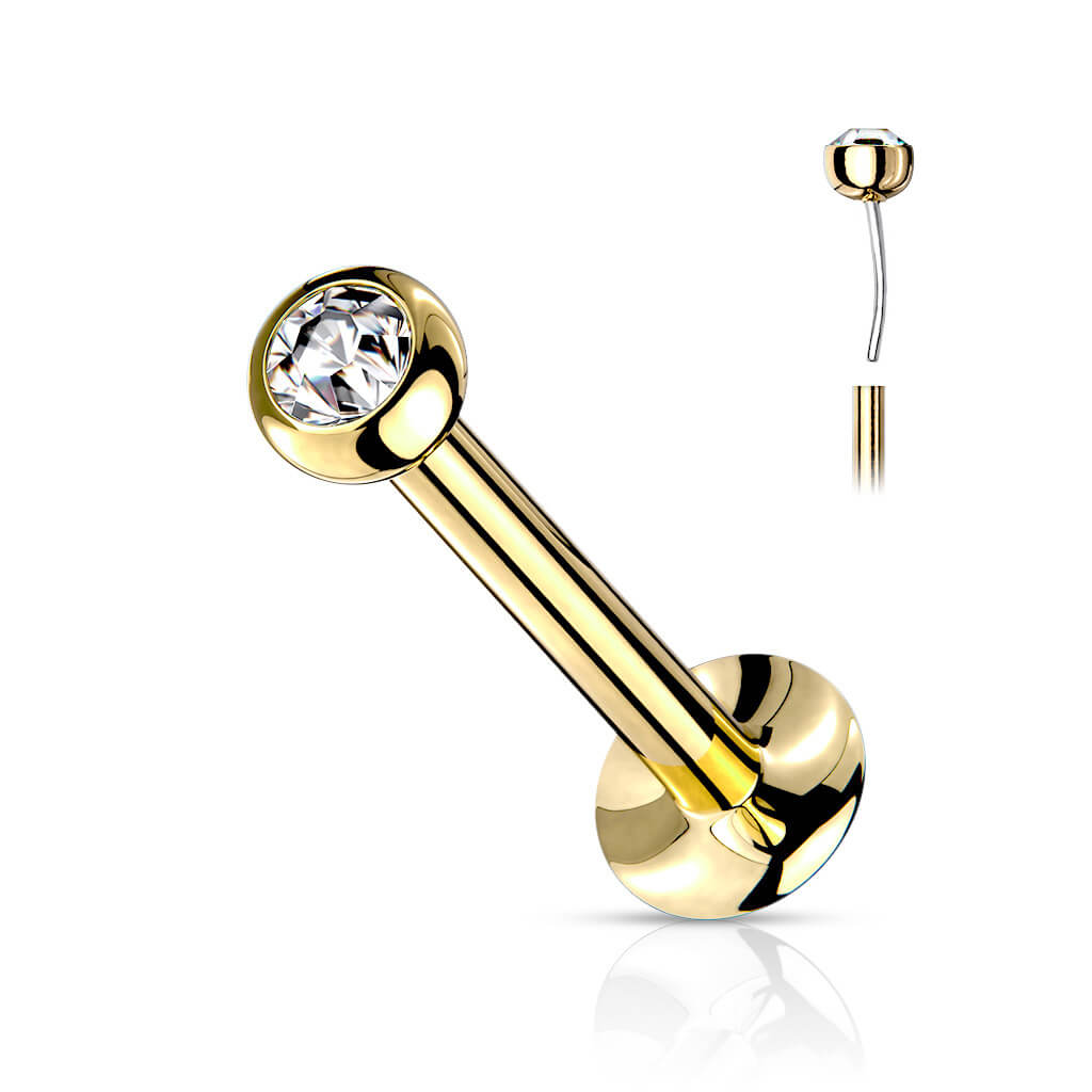 Labret Bille Zircone Enfoncer