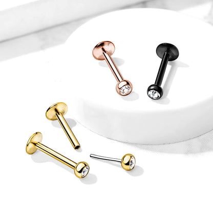 Labret Ball Zirconia Push-In