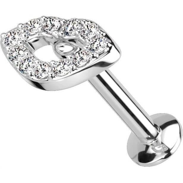 Labret Lèvre Zircone Enfoncer