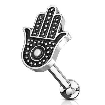 Barbell Hamsa Plata