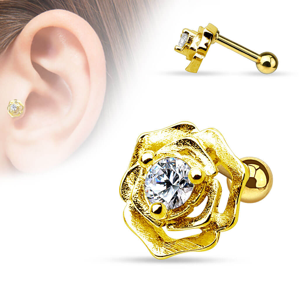 Barbell Rose Zirconia