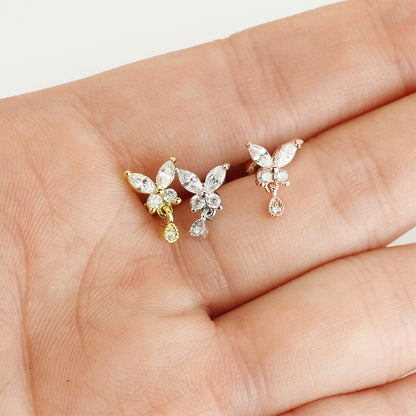 Barbell Butterfly Zirconia