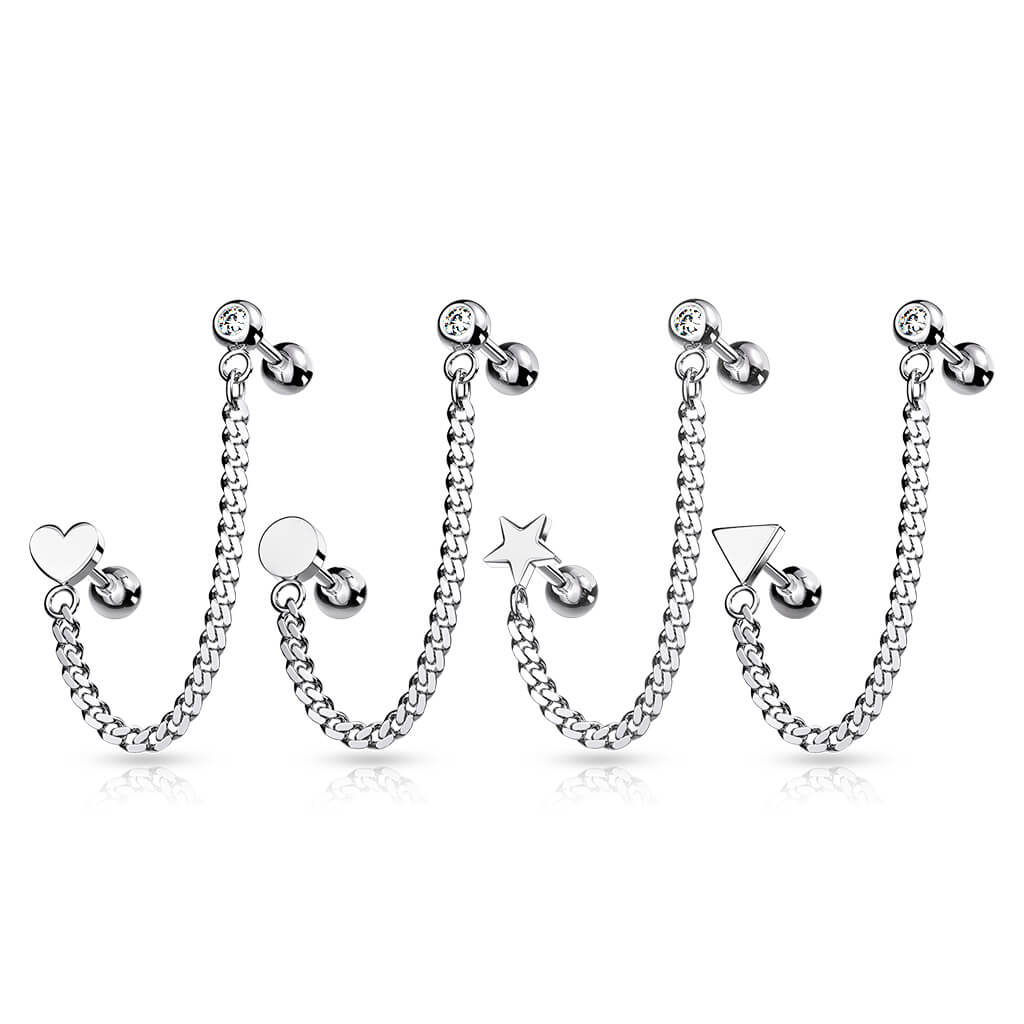 Barbell Kette Zirkonia