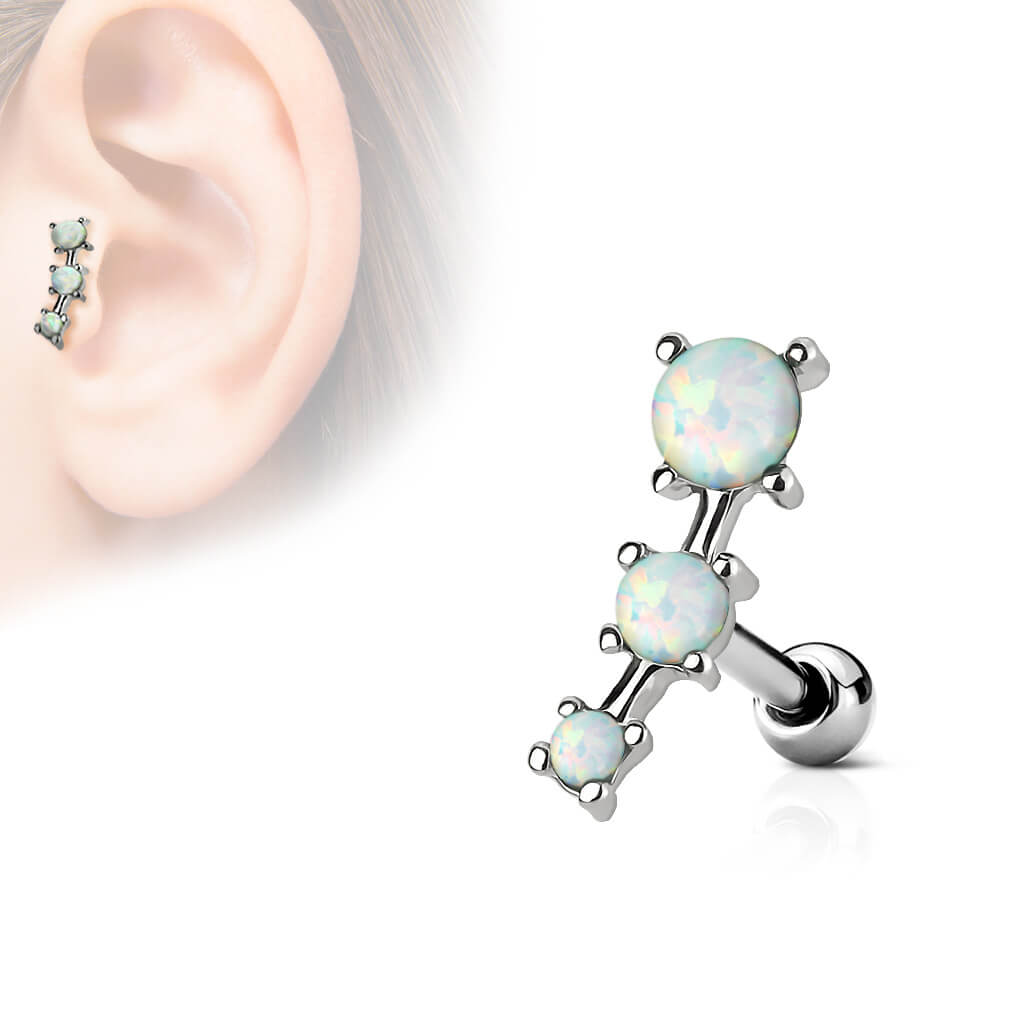 Barbell 3 Opal Silver