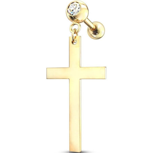 Barbell Cross dangle Zirconia