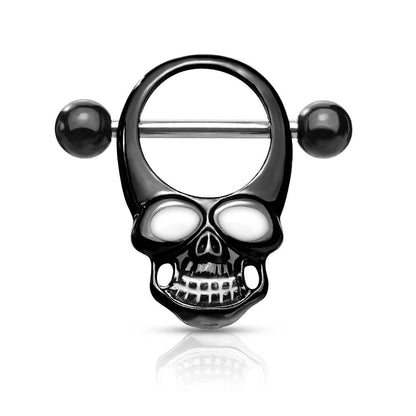 Nippelpiercing Totenkopf