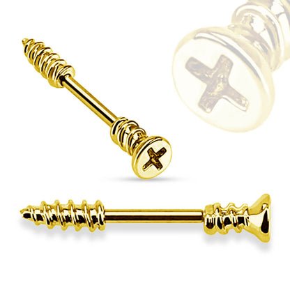 Nipple Piercing Screw