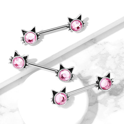 Nipple Piercing Cats Zirconia