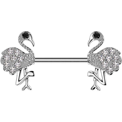 Barbell flamingo zirconia