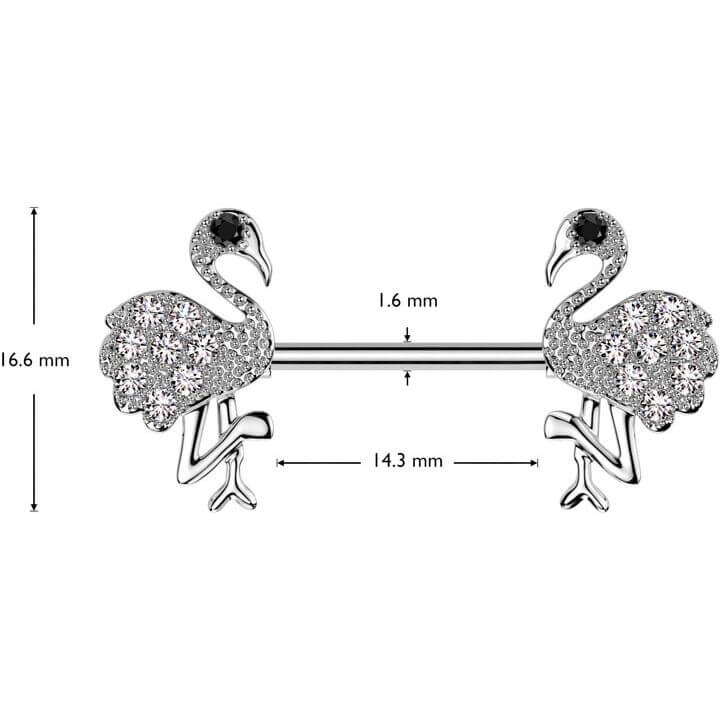 Téton Flamant Rose Zircone