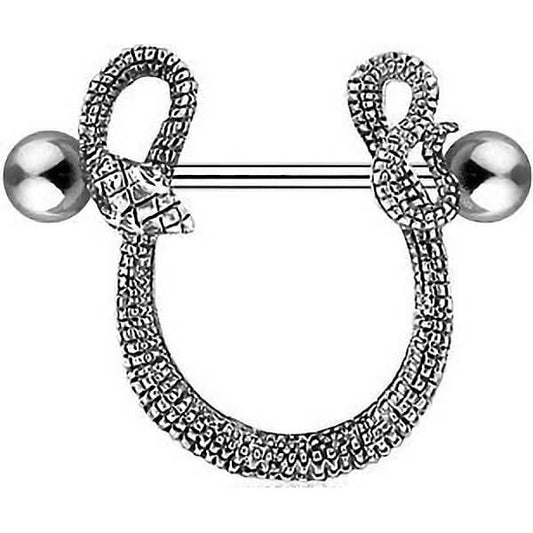 Piercing Capezzolo Serpente d´argento