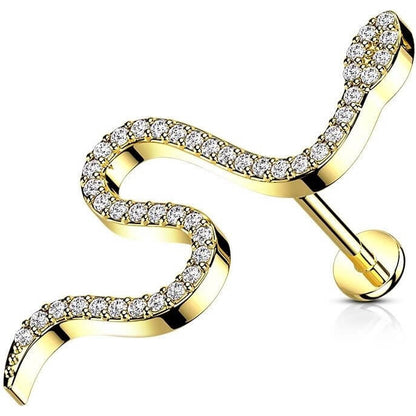 Circonita serpiente Rosca interna Labret