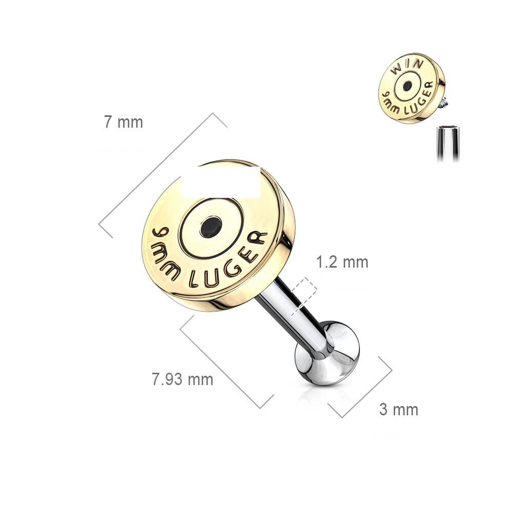 Labret Douille Filetage Interne