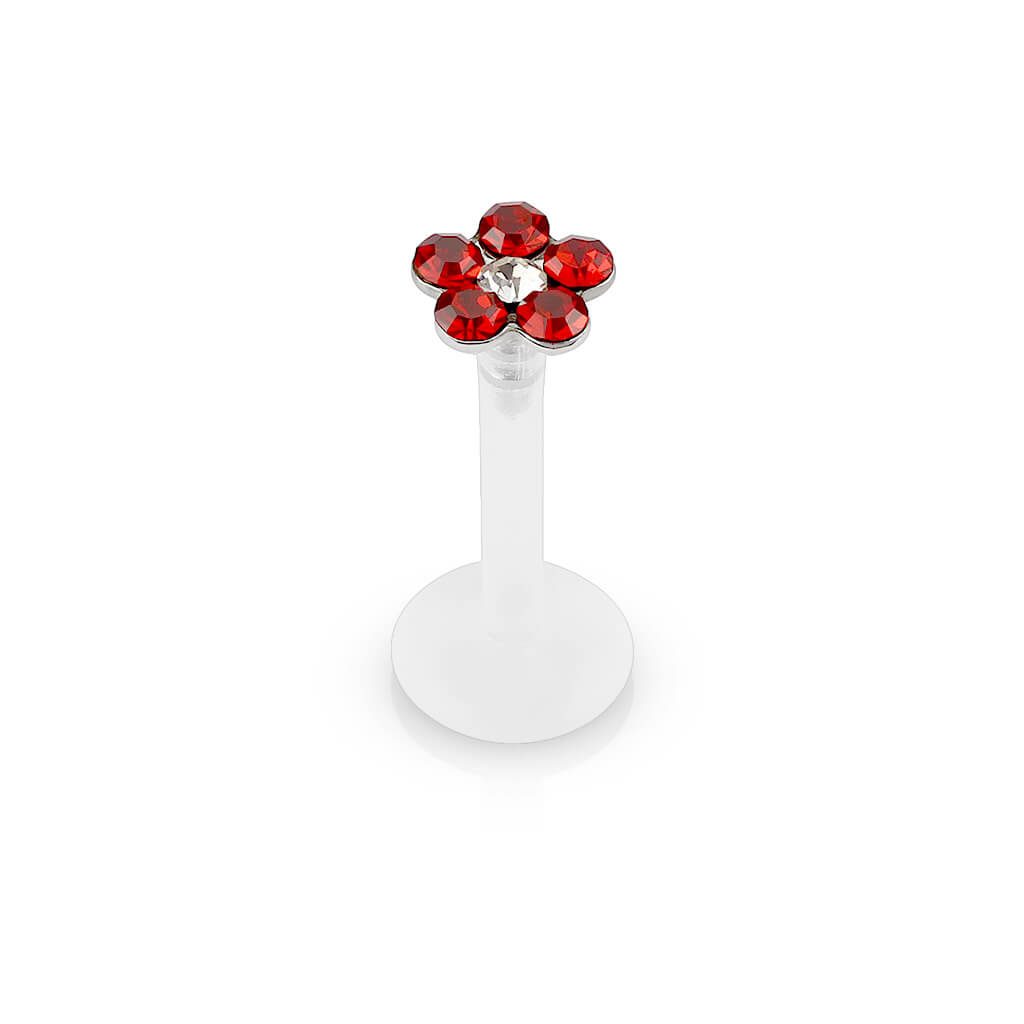 Labret Flower Zirconia